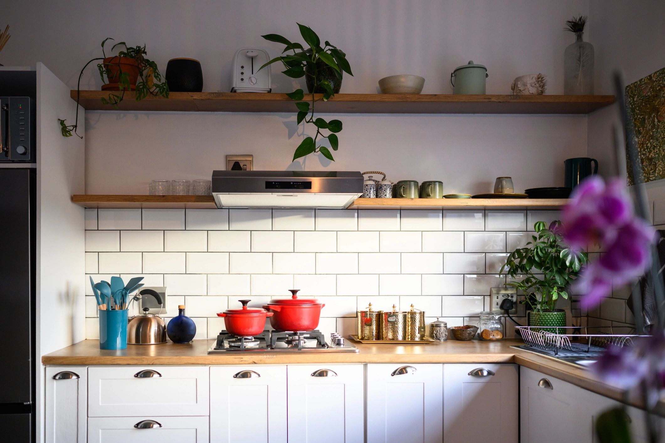 Modern renovated kitchen showcasing finished flip quality
